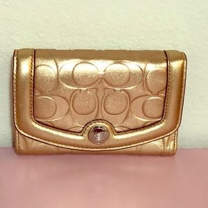 Like New Coach Gold Wallet